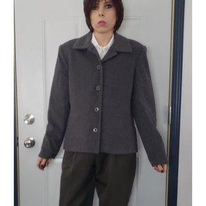 Casual Corners Gray Wool Blazer